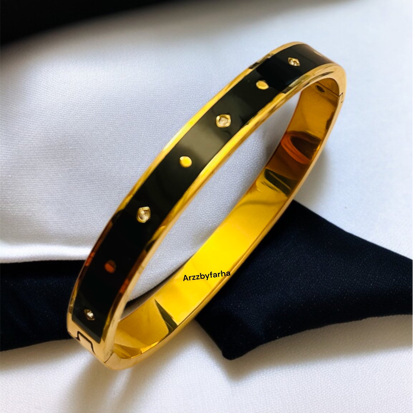 Luxe Black AD Studded Bracelet