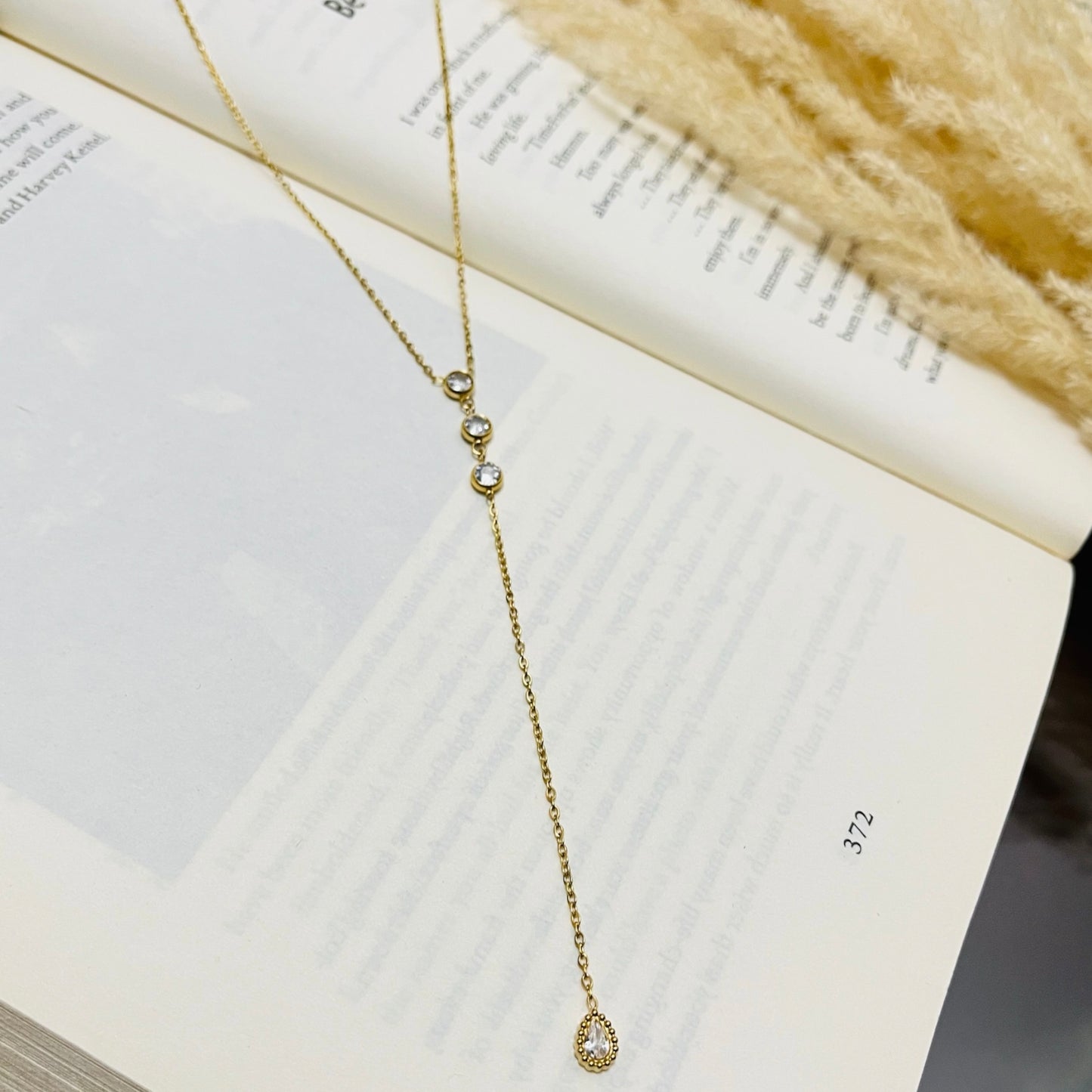 AD Drop Chain Necklace
