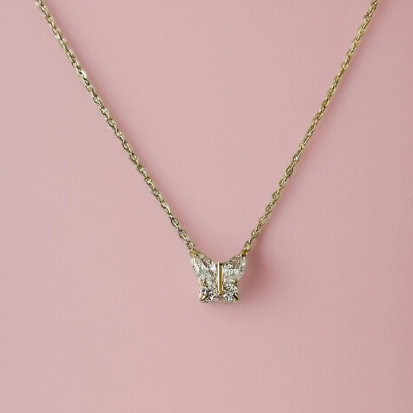 Crystal Butterfly Necklace