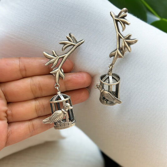 Bird Cage Ear Cuffs Earring