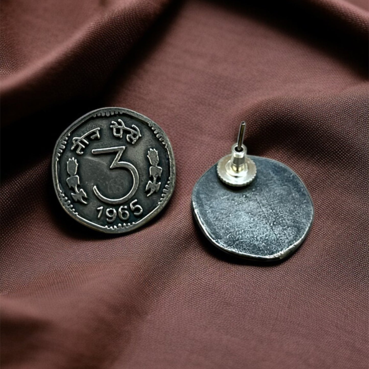 3 Paisa Studs Earring