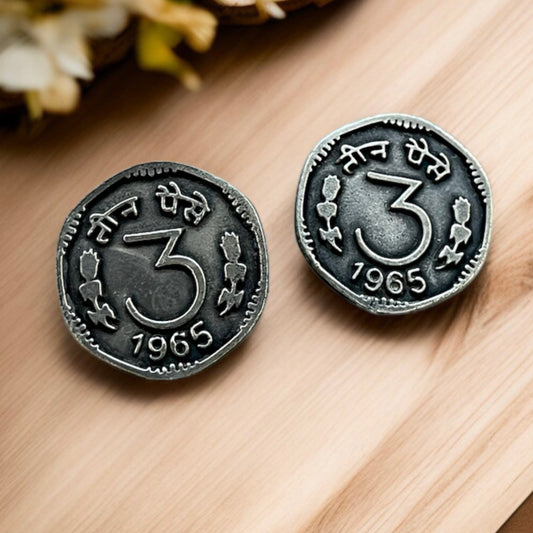 3 Paisa Studs Earring