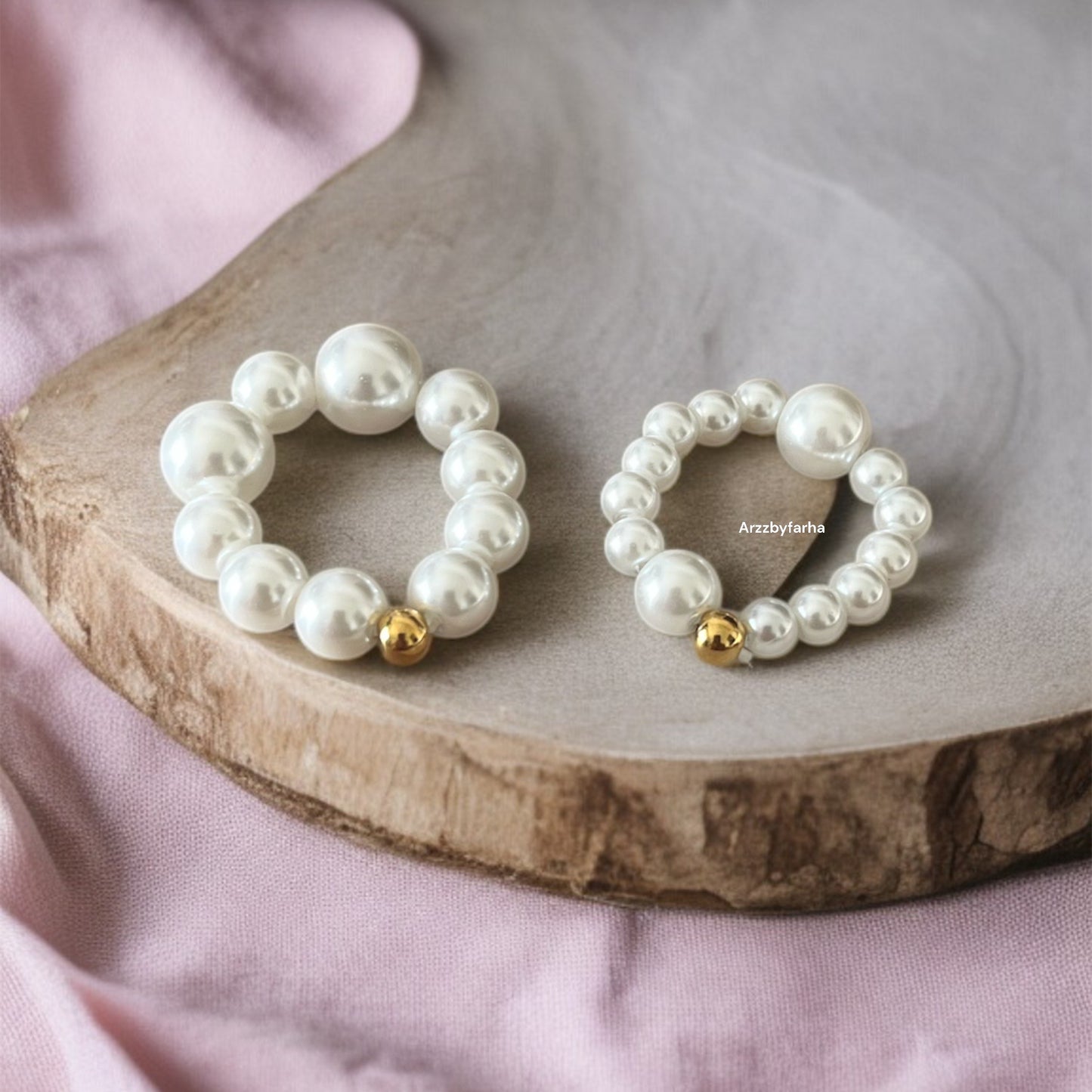 Set of 2 Freshwater Pearl Ring