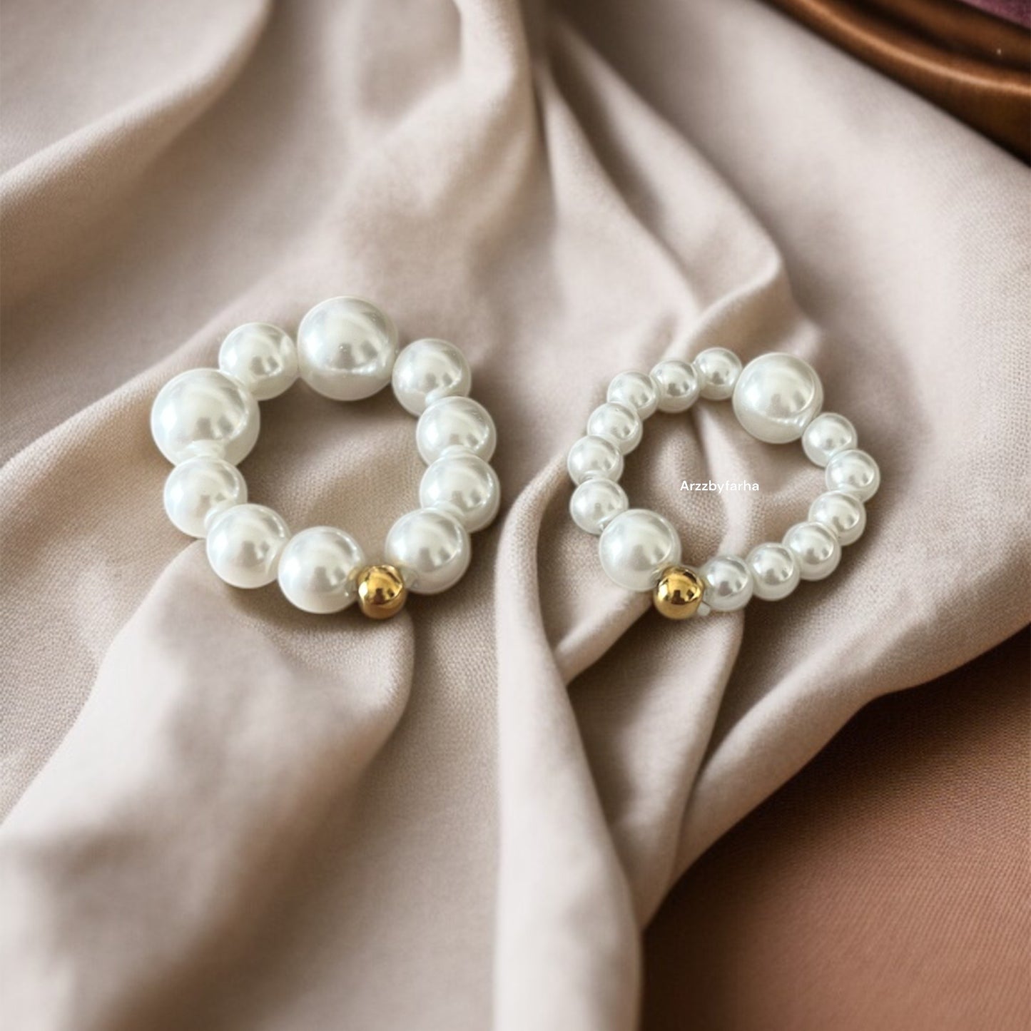 Set of 2 Freshwater Pearl Ring