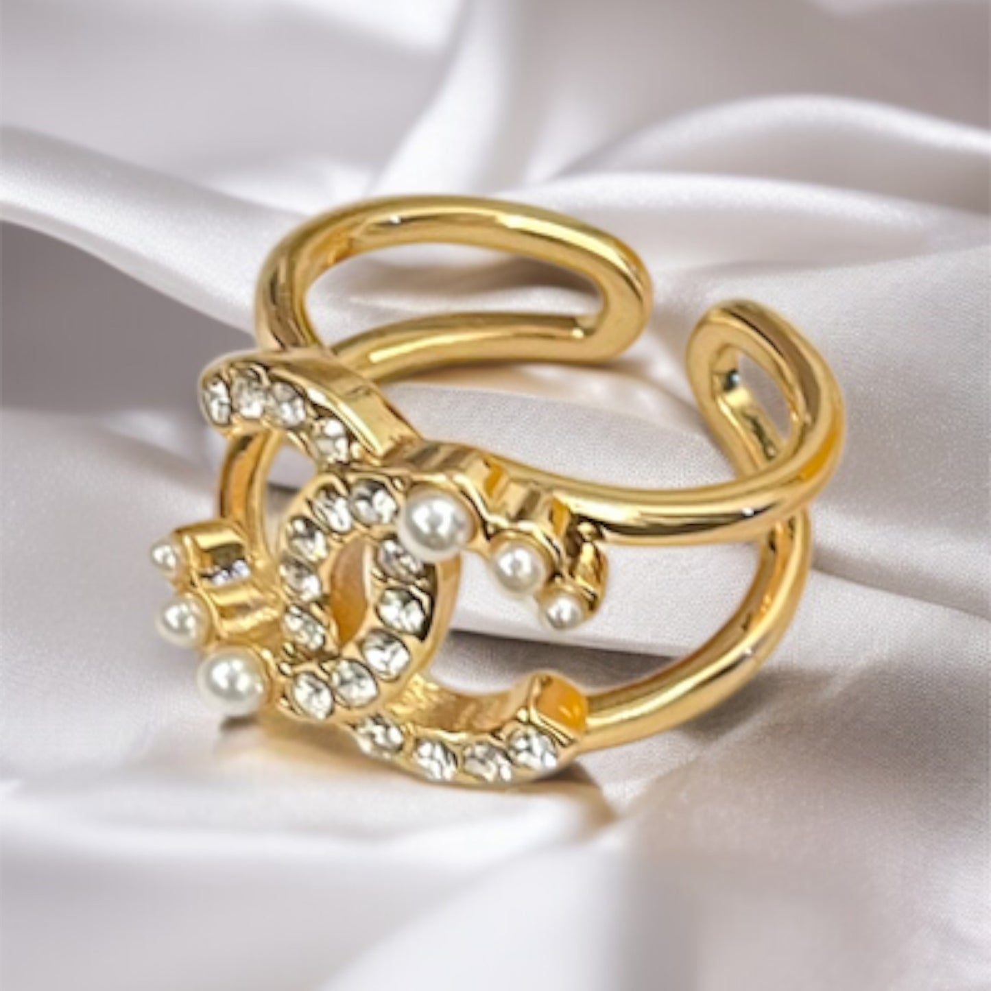 Brand Inspired AD & Pearl Ring