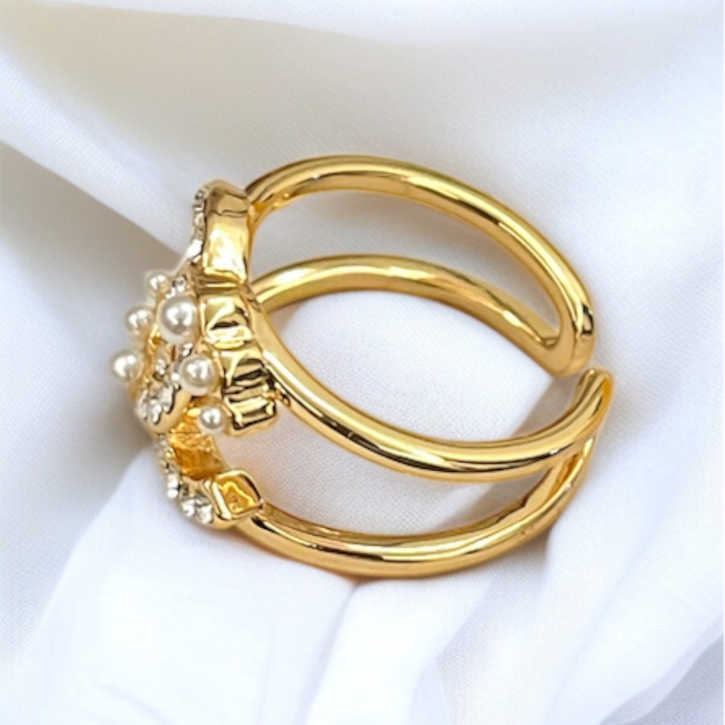 Brand Inspired AD & Pearl Ring