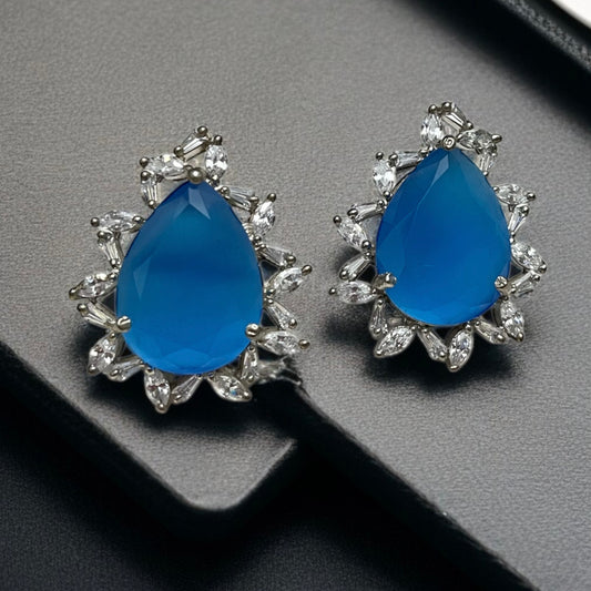 Blue Stone Studs Earring