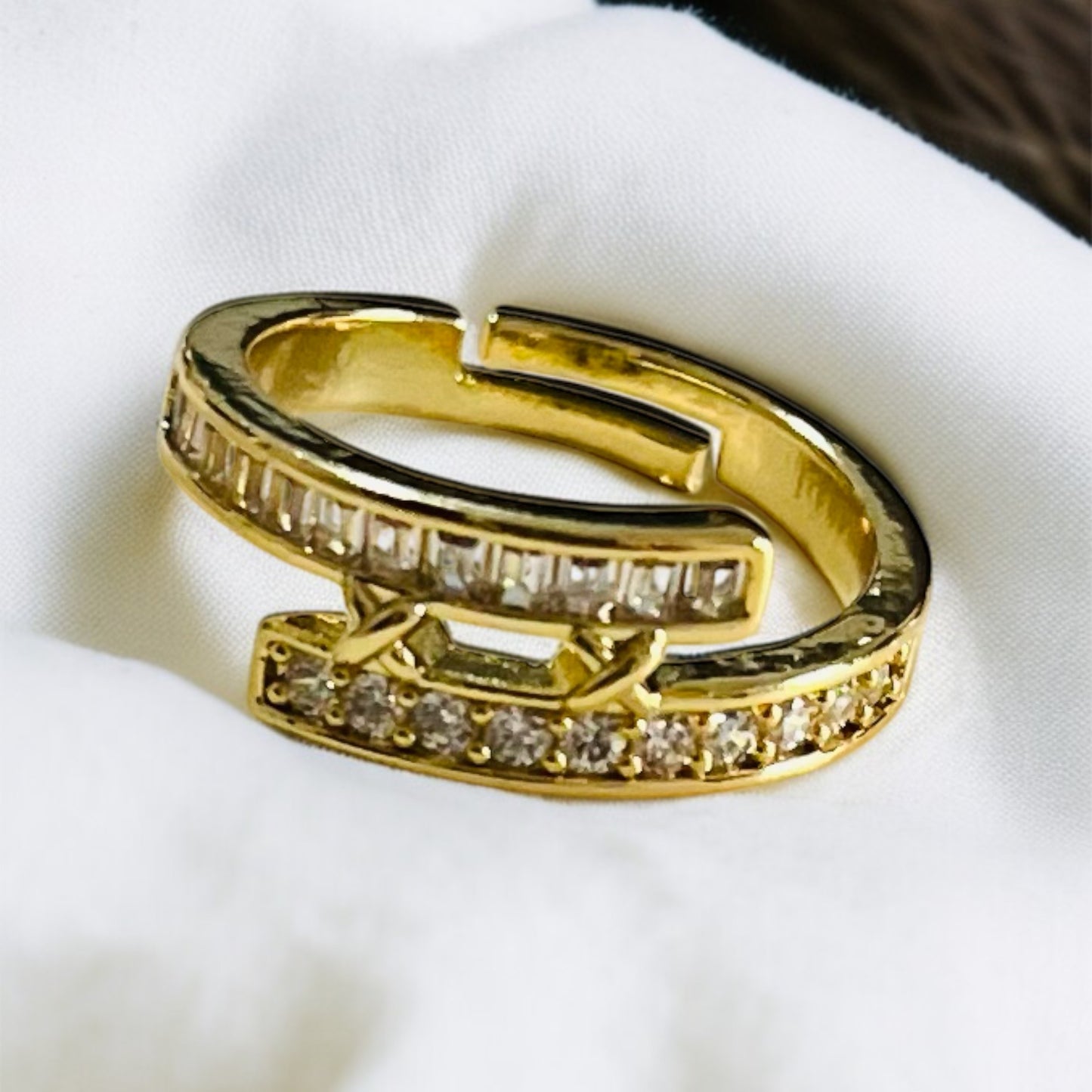 AD Studded Antitarnish Ring