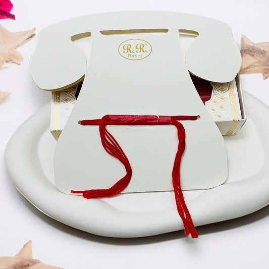 Evil Eye CZ Stone Thread Rakhi