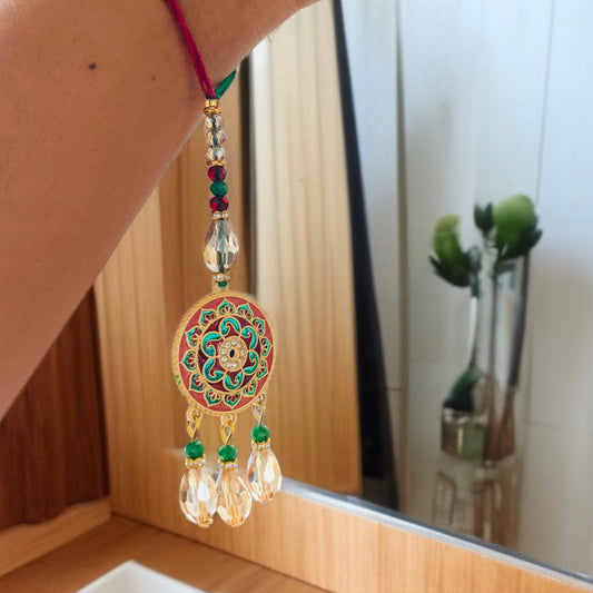 Meenakari And CZ Bhaiya Bhabhi Rakhi