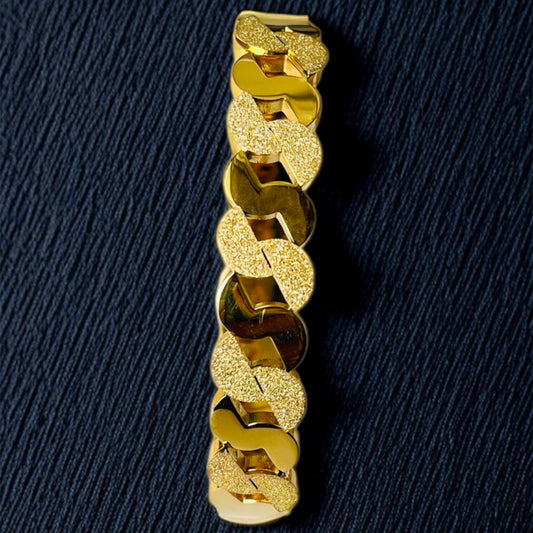 Textured Gold Bracelet