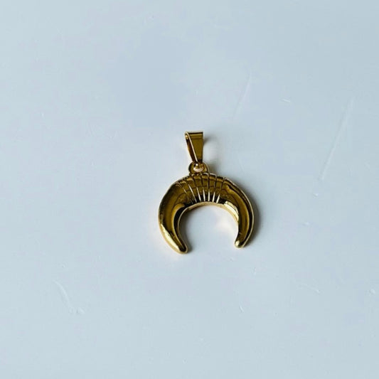 Crescent Gold Pendant Only