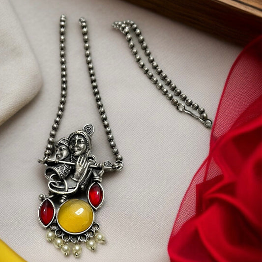 Radha Krishna Chain Necklace