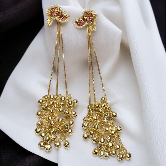 Kashmiri Ghunghroo Drop Earrings