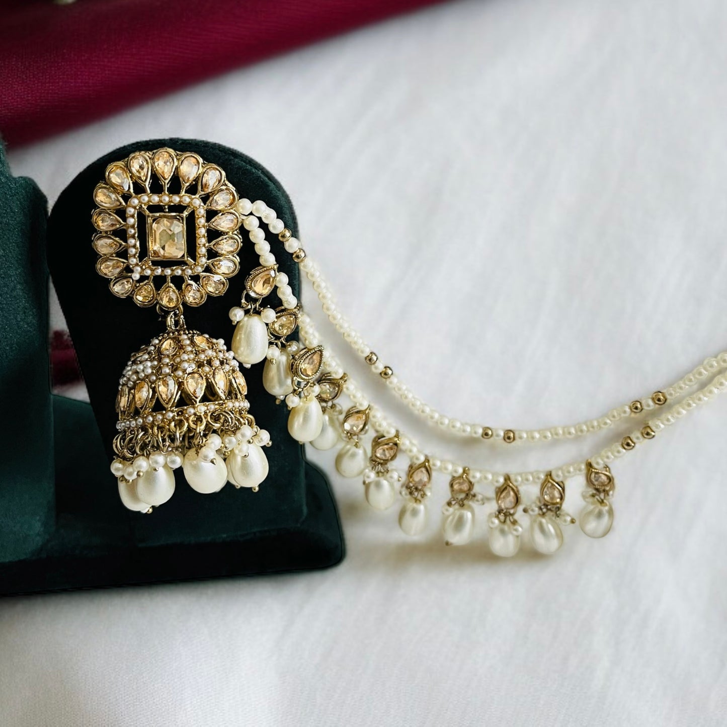 Pearl & Gold Necklace Set