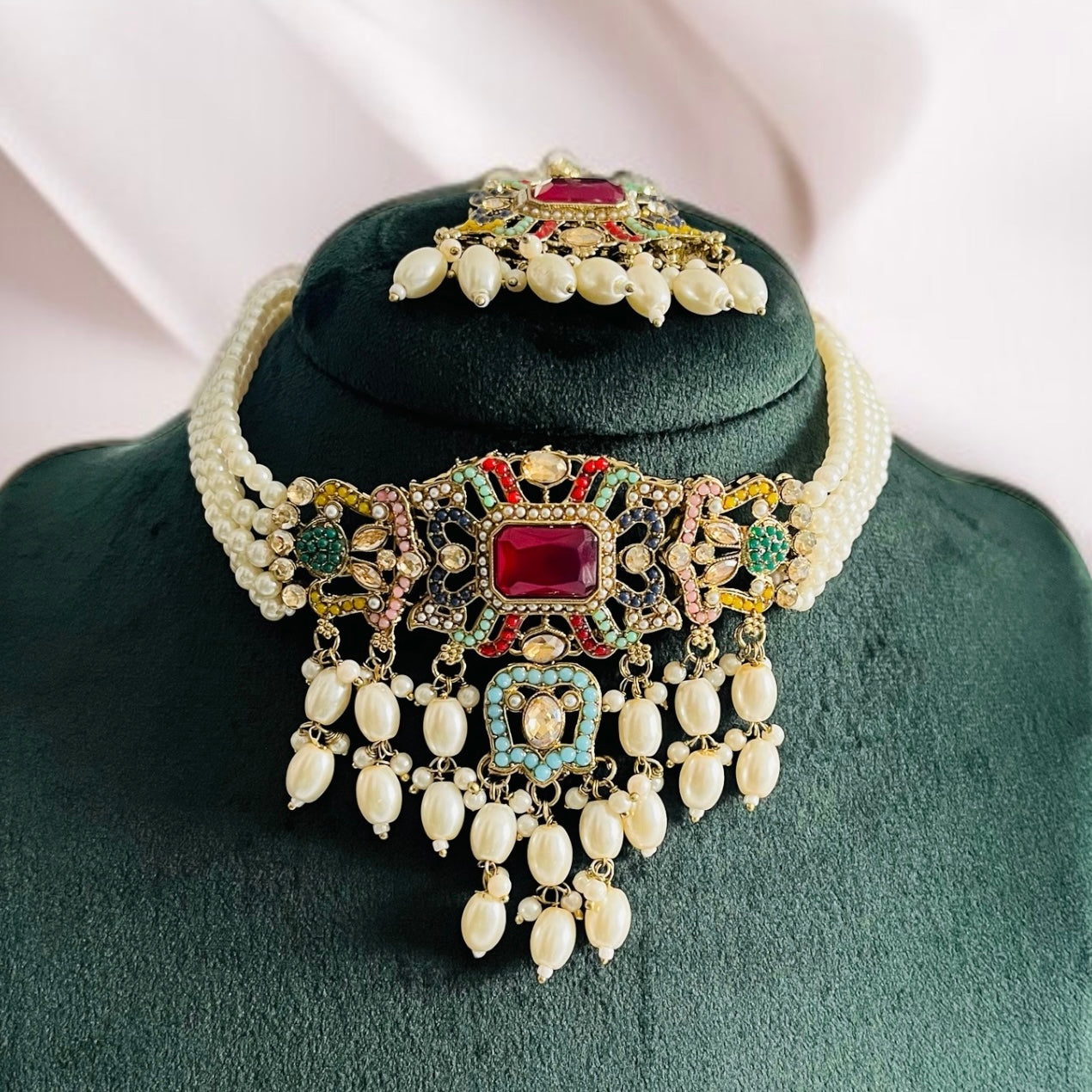 Multicolor Necklace Set