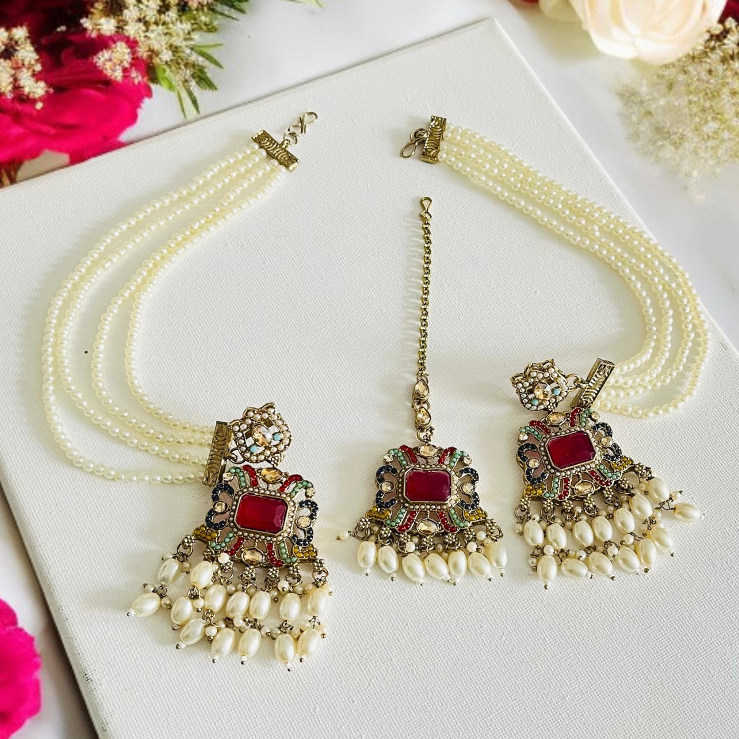 Multicolor Necklace Set