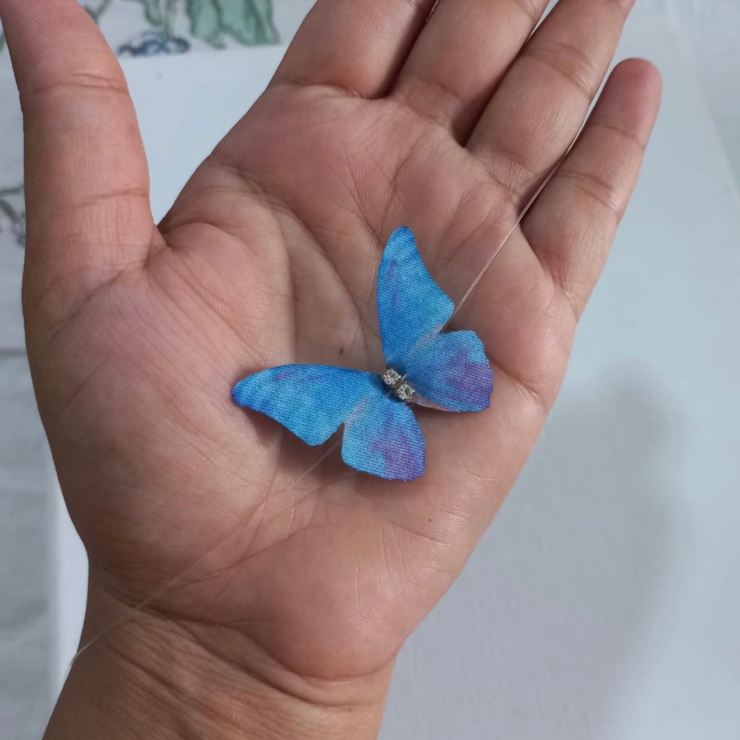Butterfly Transparent String Choker Necklace