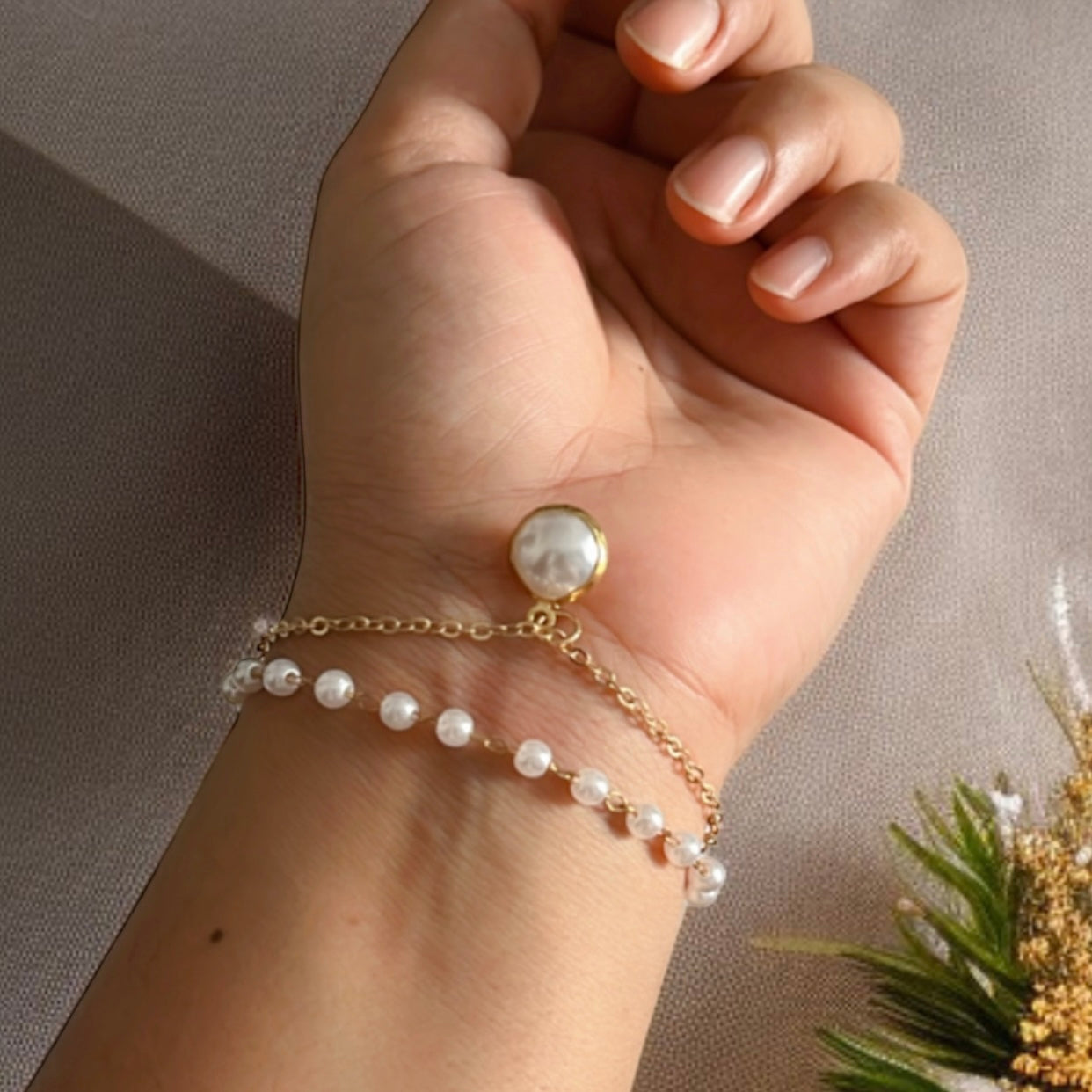 Pearl Chain Bracelet