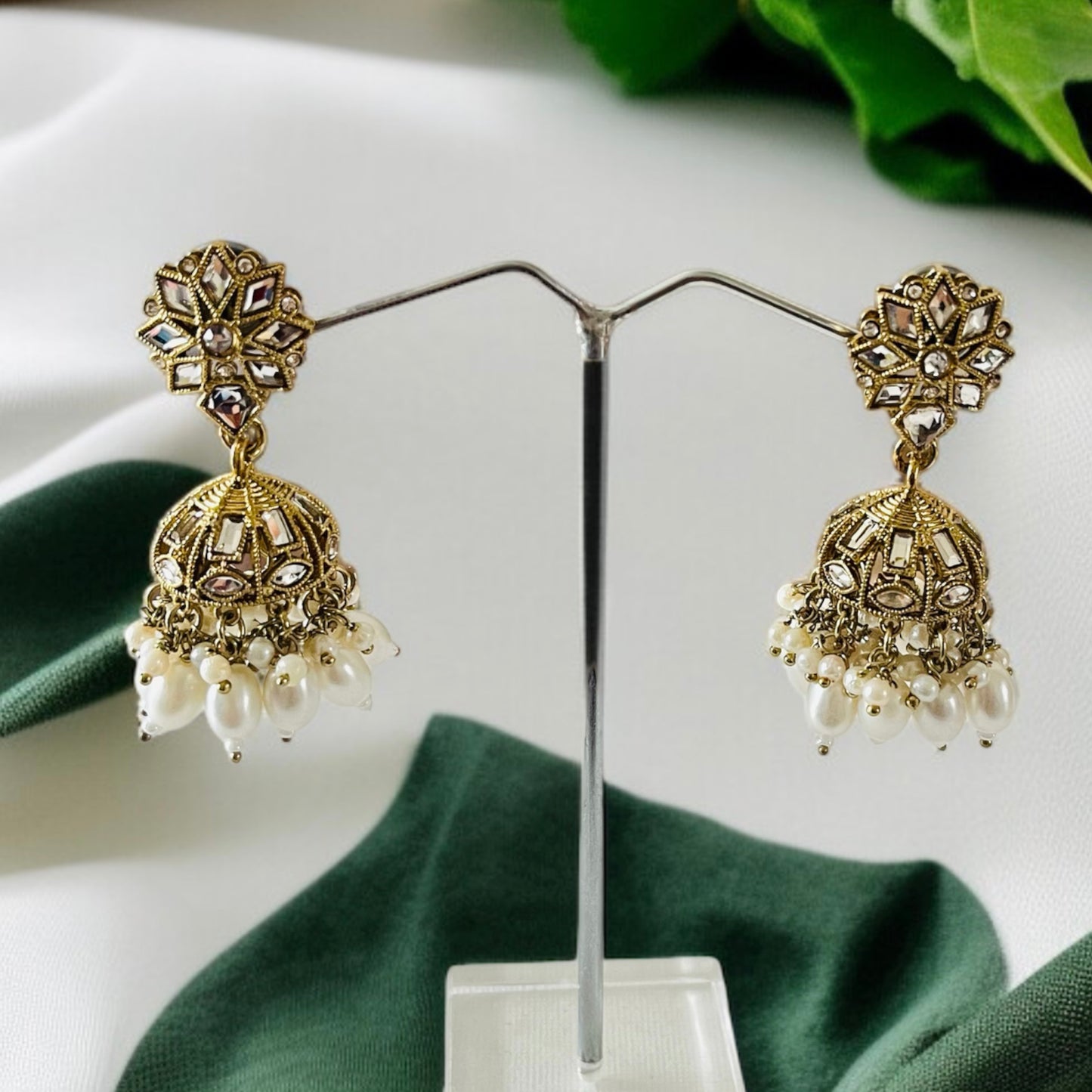 Beaded Small Jhumka Earring