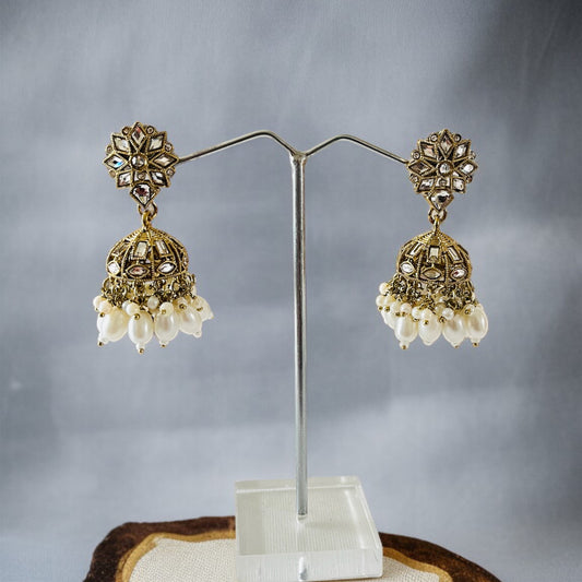 Beaded Small Jhumka Earring