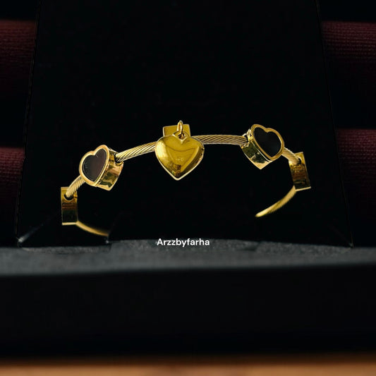 Heart Magnetic Closure Bracelet