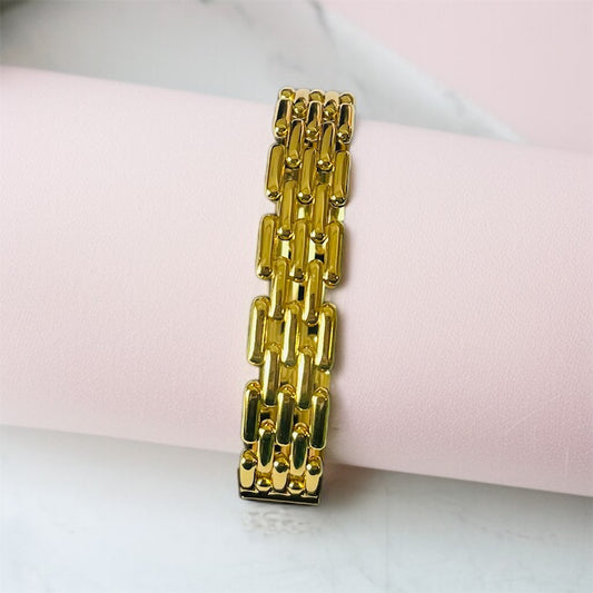 Textured Gold Cuff Bracelet