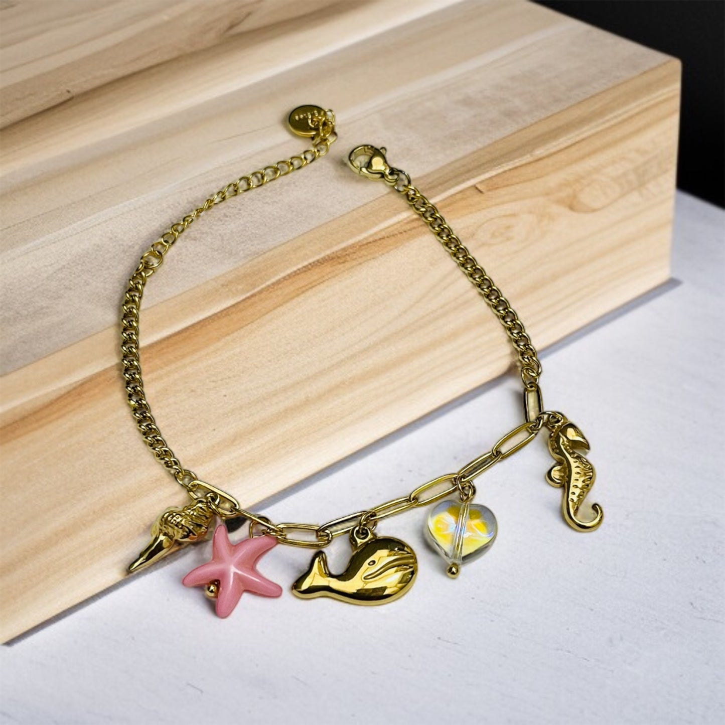 Star Fish Charms Chain Bracelet