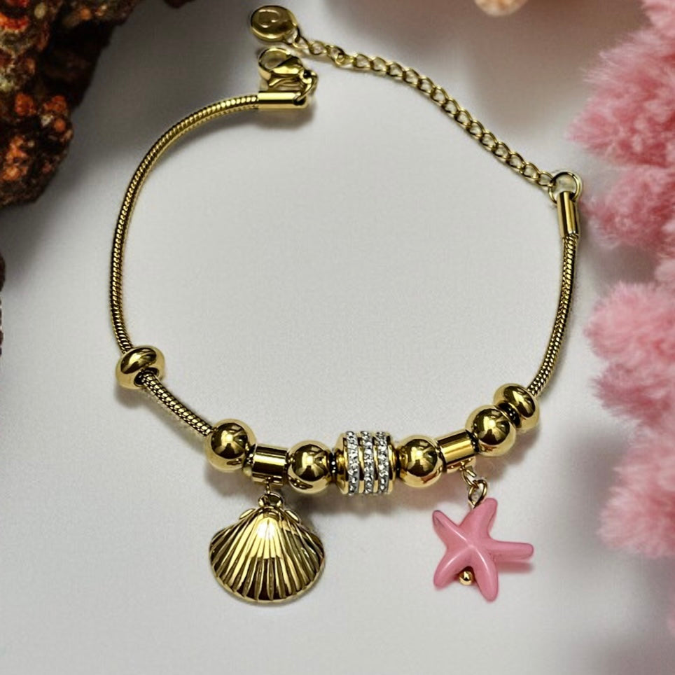 Shell Charms Chain Bracelet