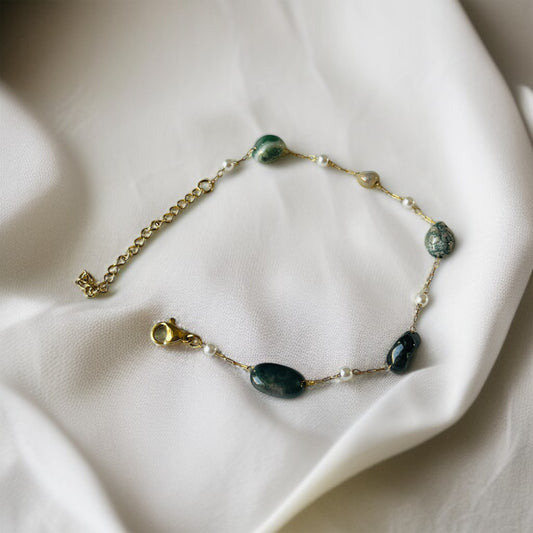 Natural Stone Chain Bracelet