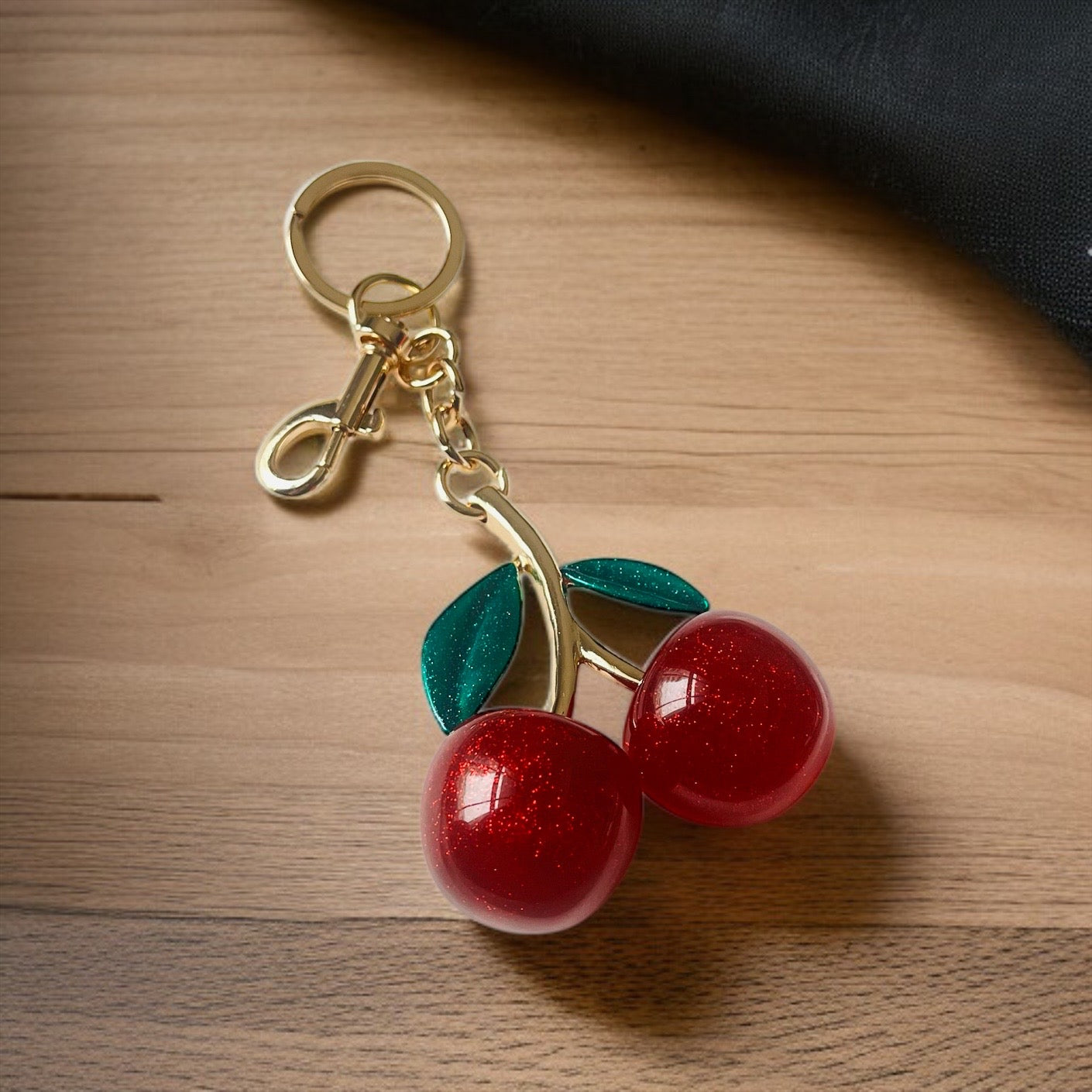 Cherry Keychain Bag Charm