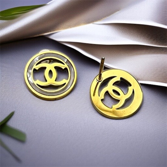 Brand Inspired MOP Studs Earrings