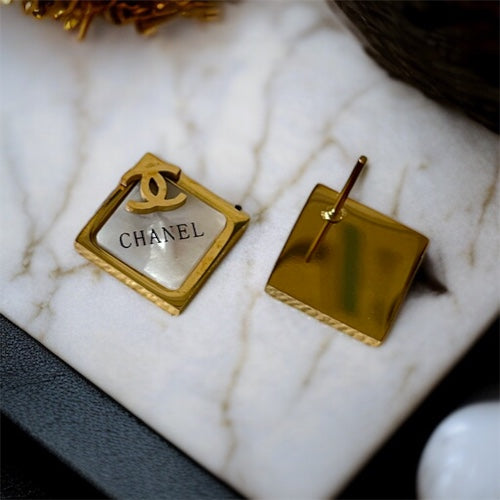 Brand Inspired MOP Studs Earrings