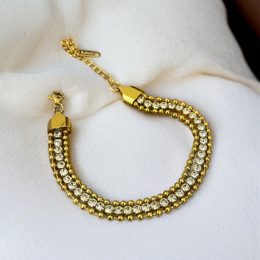 3 Layer Tennis Chain Bracelet