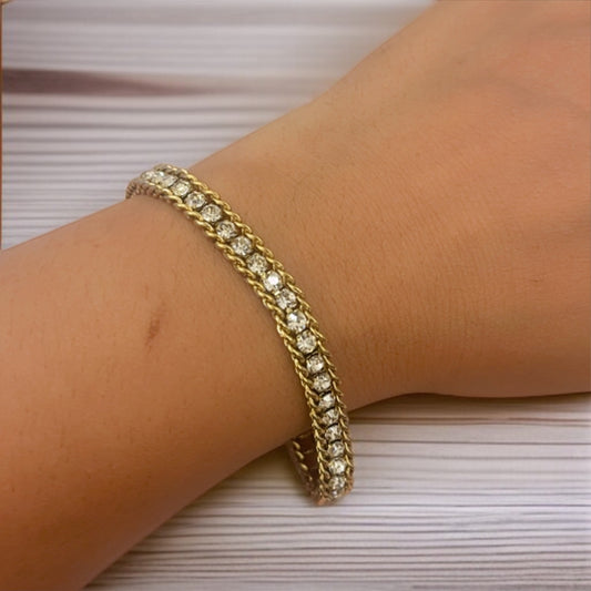 Tennis Gold Chain Bracelet