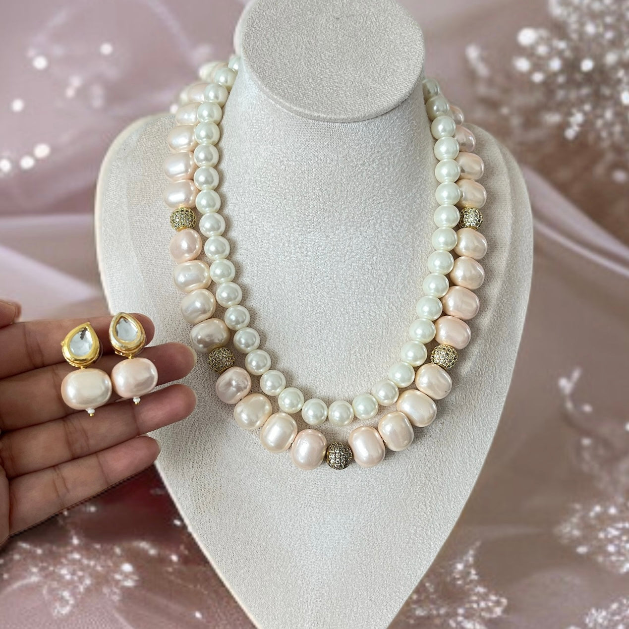 Double Layered Necklace Set