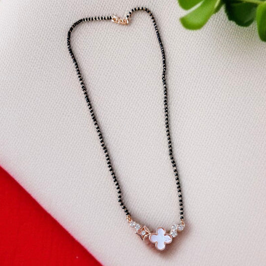 Clover Rose Gold Mangalsutra Set