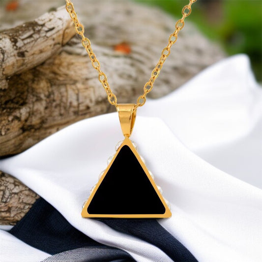 Triangle AD Pendant Necklace