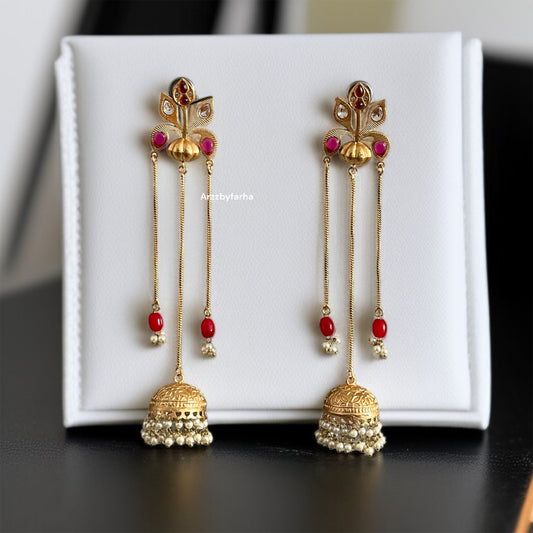 Charu Kashmiri Brass Earrings