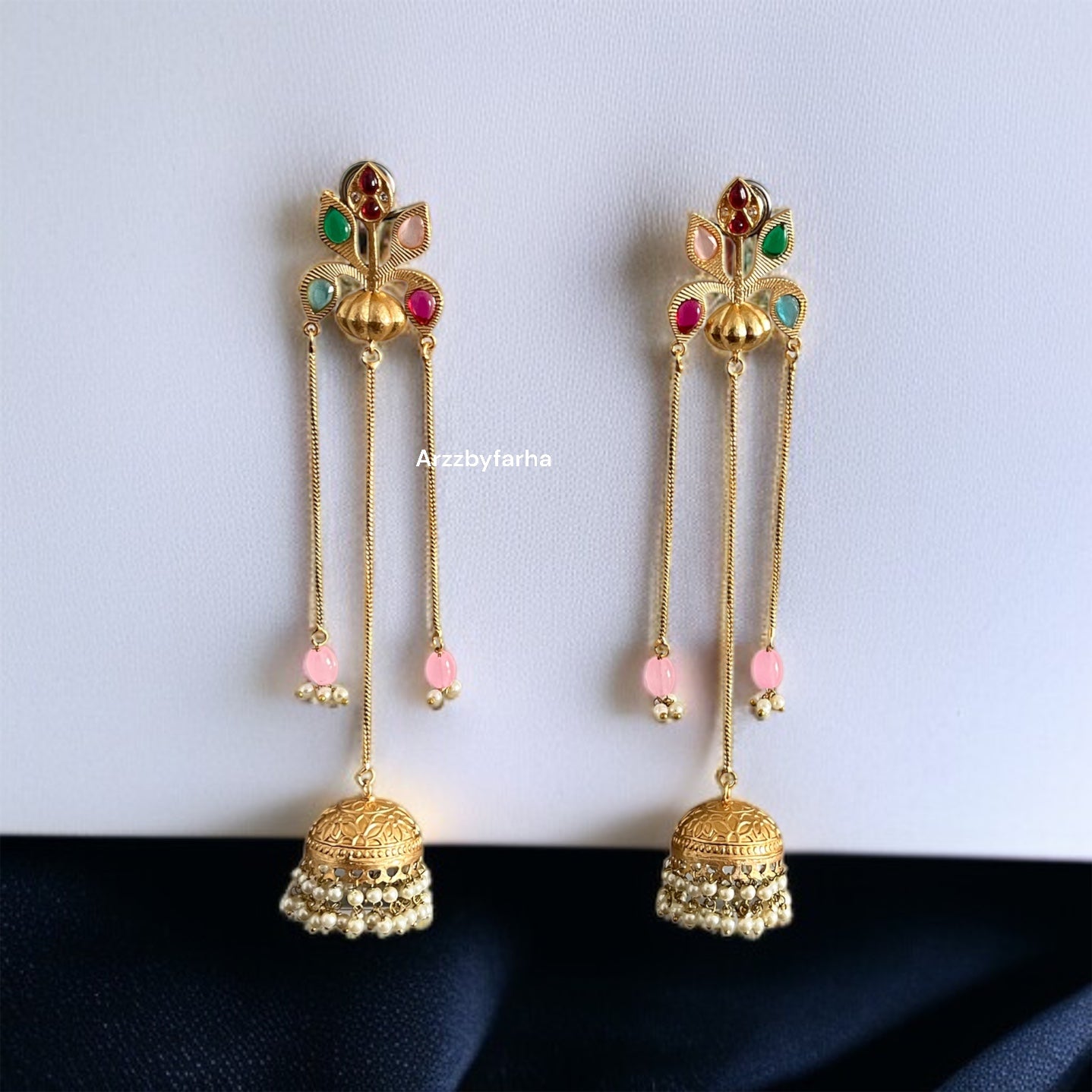 Charu Kashmiri Brass Earrings