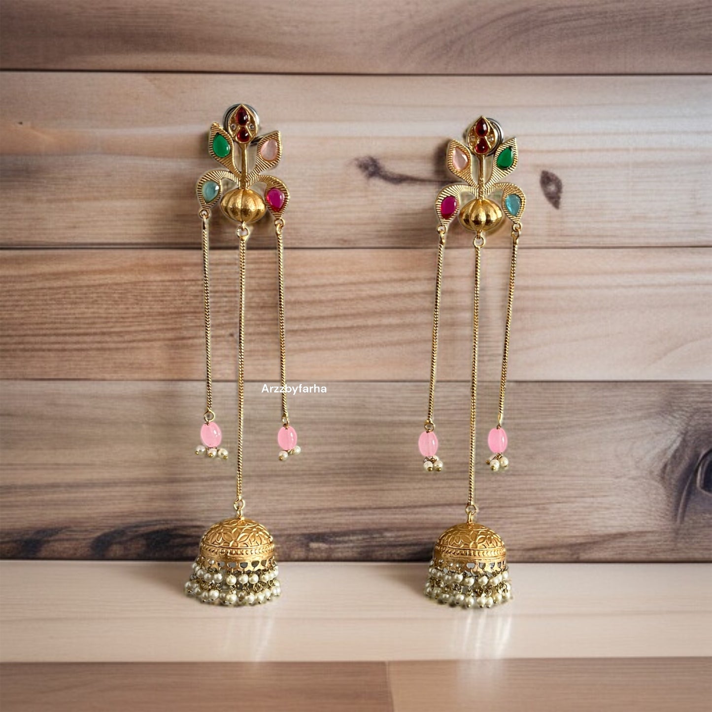 Charu Kashmiri Brass Earrings