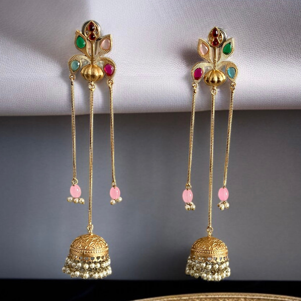 Charu Kashmiri Brass Earrings