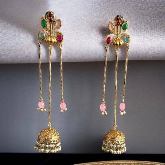 Charu Kashmiri Brass Earrings