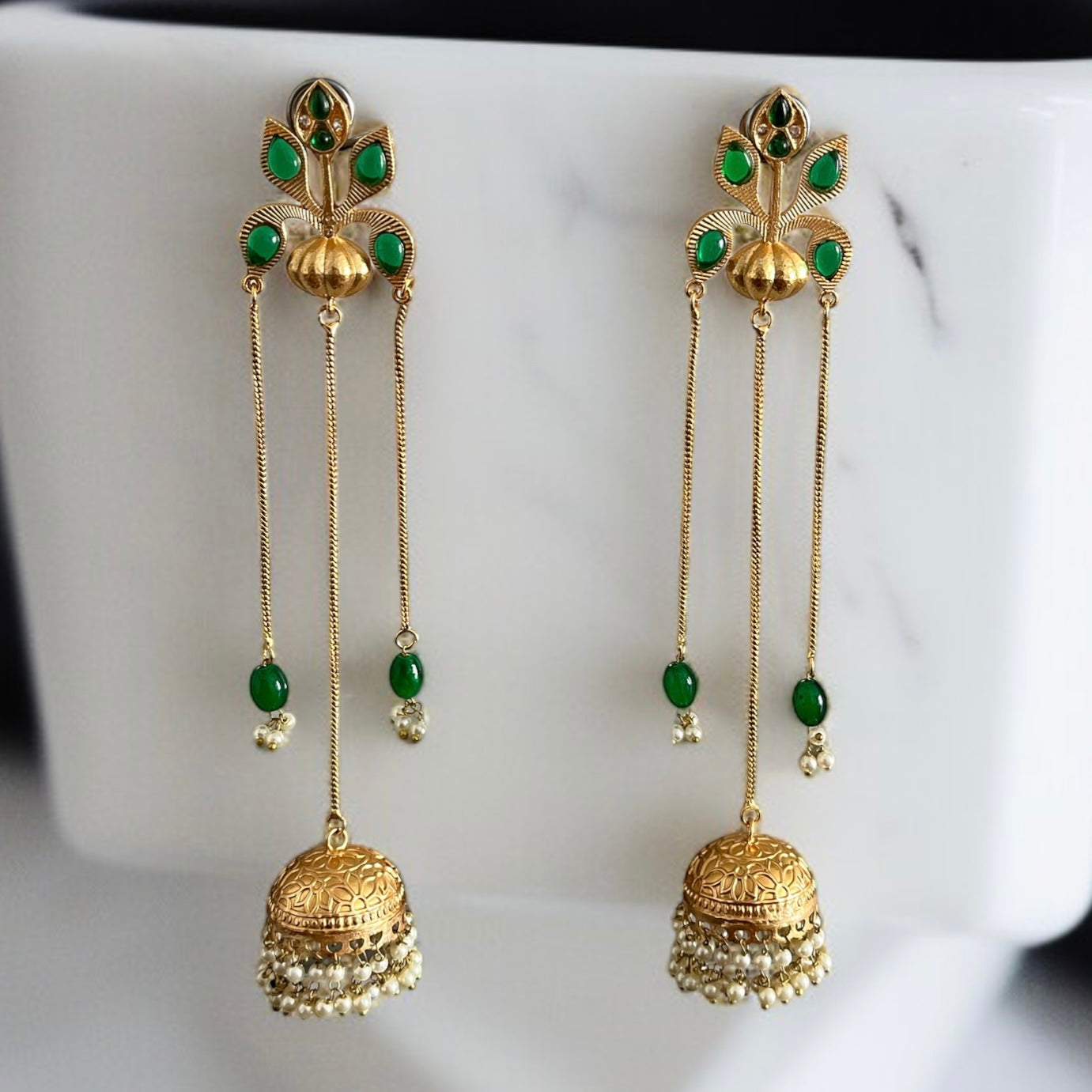 Charu Kashmiri Brass Earrings