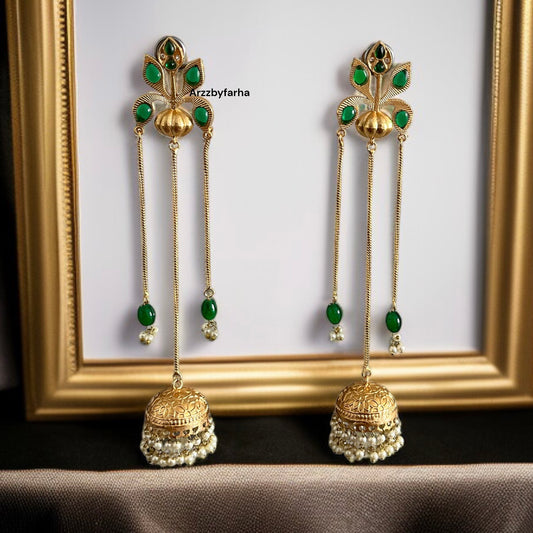 Charu Kashmiri Brass Earrings