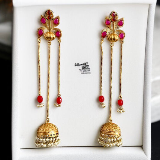 Charu Kashmiri Brass Earrings