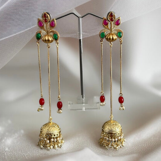 Charu Kashmiri Brass Earrings