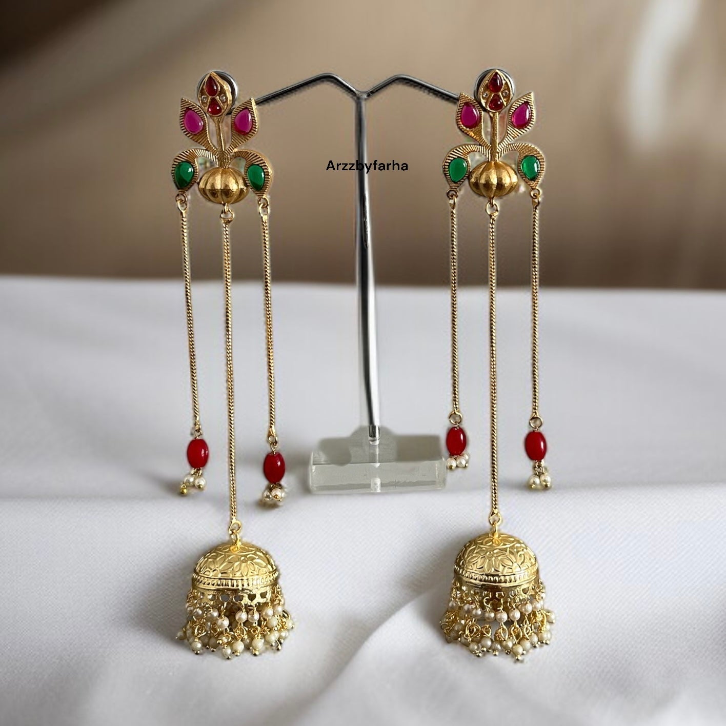 Charu Kashmiri Brass Earrings