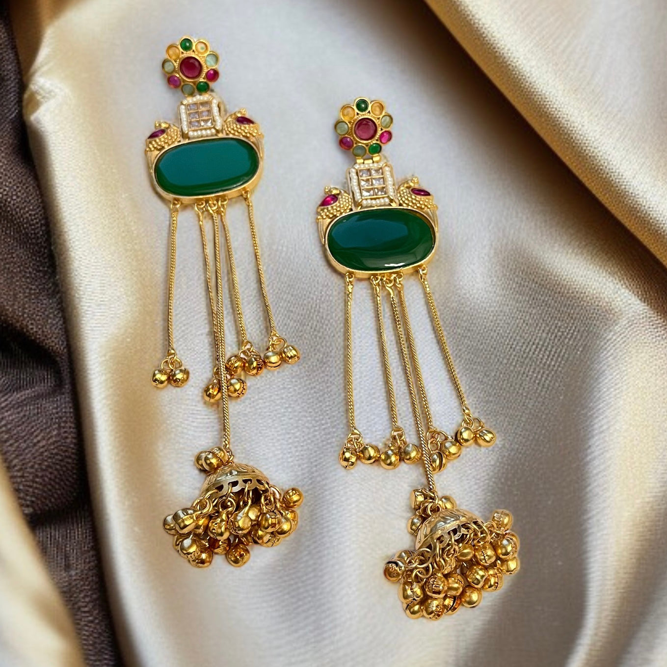 Drop Jhumkas Kashmiri Earring