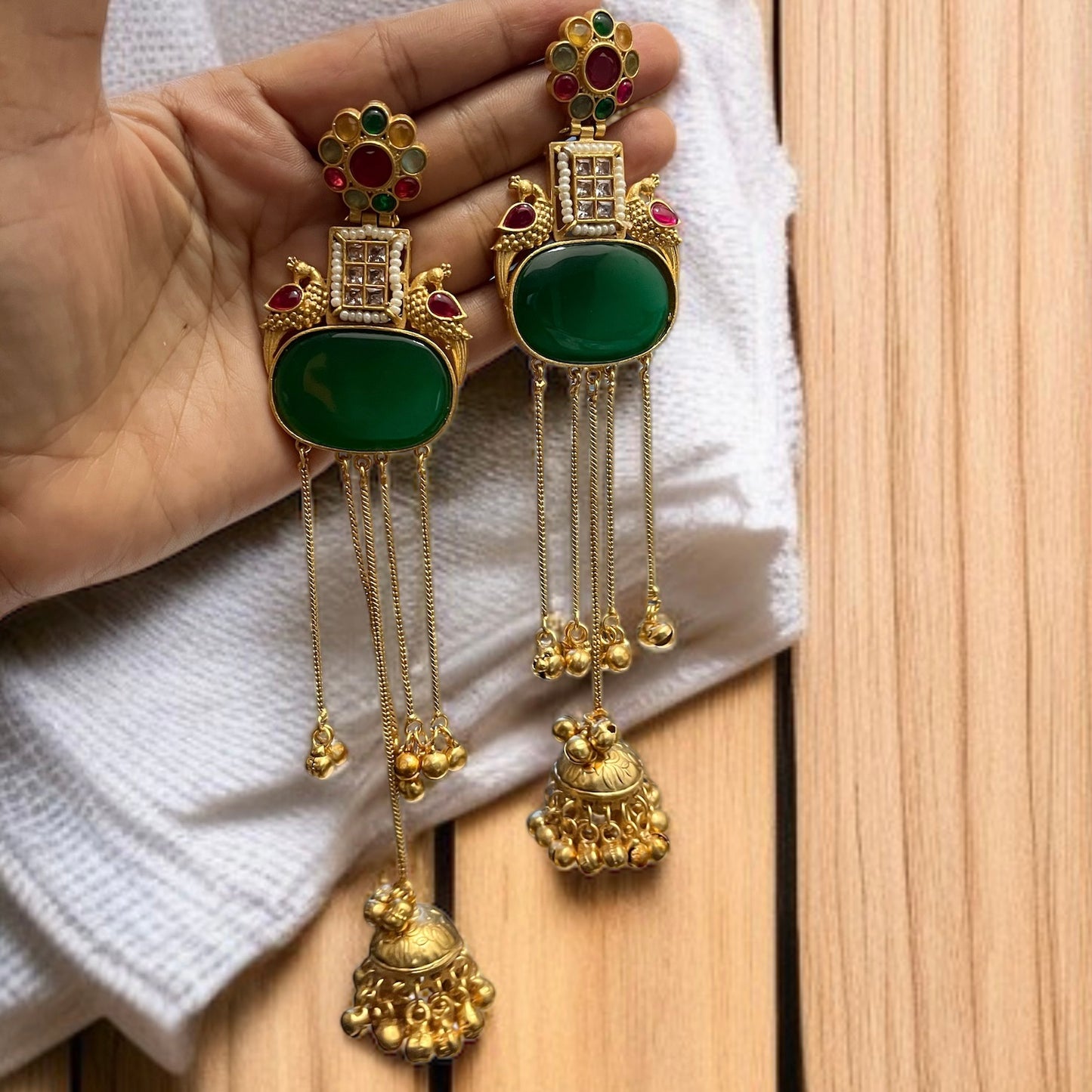 Drop Jhumkas Kashmiri Earring